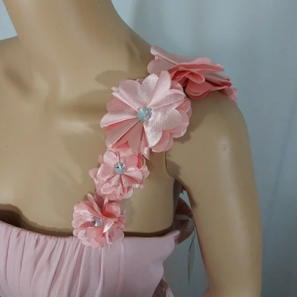 COPY - Blush pink Knee Dress Size XL Unistrap Tie Back - Picture 6 of 7